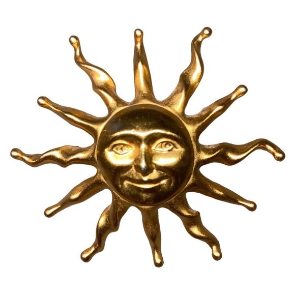 Unbranded Jewelry - Sun Brooch Pin Gold Women